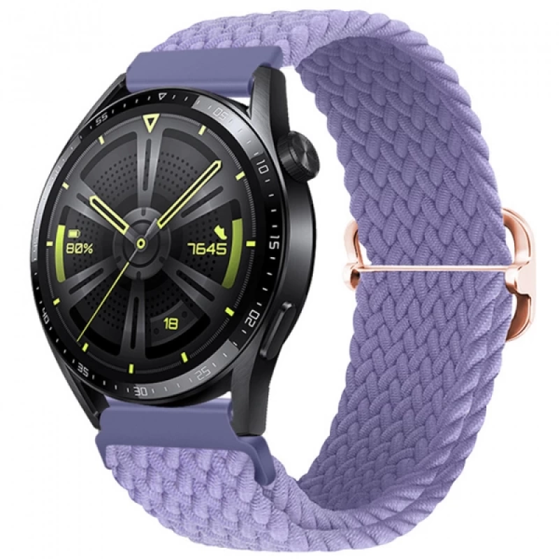 ALLY 20MM Gear S2, R600 Watch S4 42mm, Huawei Watch Gt, 20MM Japon Tokalı Elastik Kayış Kordon