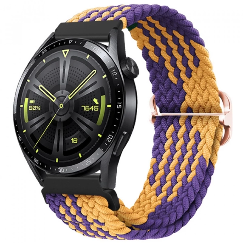 ALLY 20MM Gear S2, R600 Watch S4 42mm, Huawei Watch Gt, 20MM Japon Tokalı Elastik Kayış Kordon