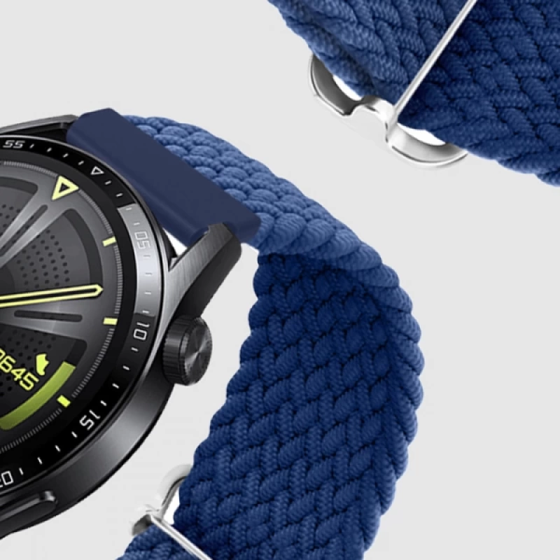 ALLY 20MM Gear S2, R600 Watch S4 42mm, Huawei Watch Gt, 20MM Japon Tokalı Elastik Kayış Kordon