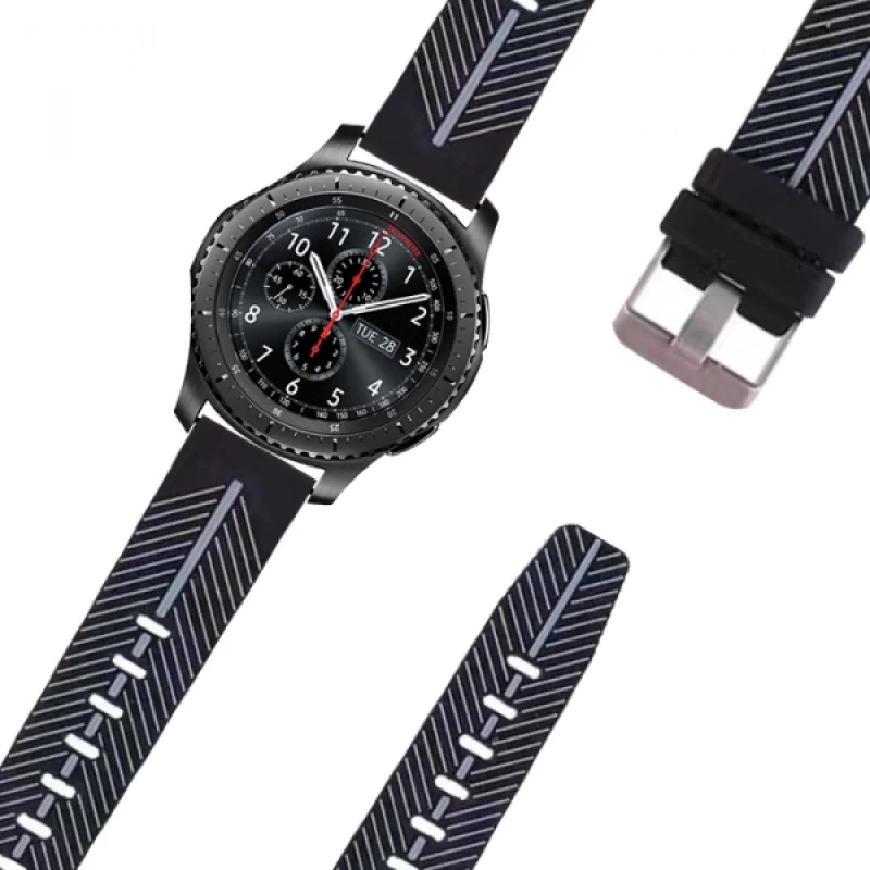 Ally 22mm Gear S3 Watch 4 46mm GT2 46MM Silikon Kayış Kordon