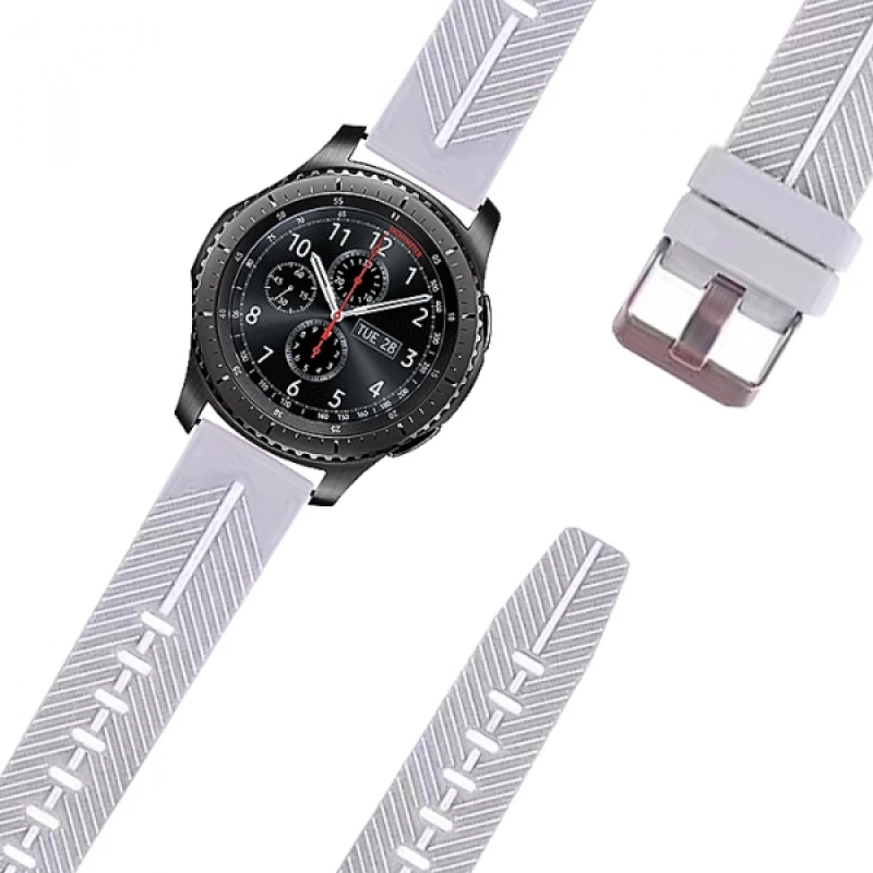 Ally 22mm Gear S3 Watch 4 46mm GT2 46MM Silikon Kayış Kordon