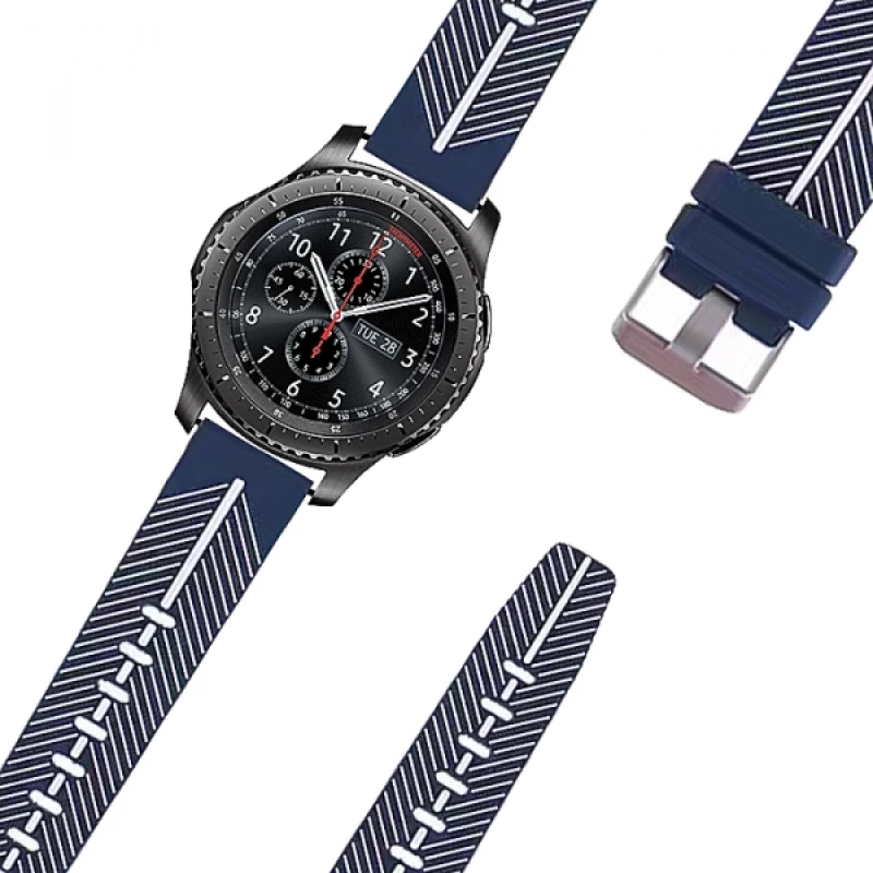 Ally 22mm Gear S3 Watch 4 46mm GT2 46MM Silikon Kayış Kordon