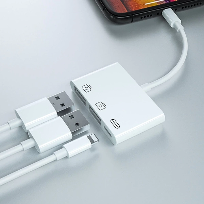 ALLY 3in1 İPhone-İPAD lightning To Usb Kamera Okuyucu