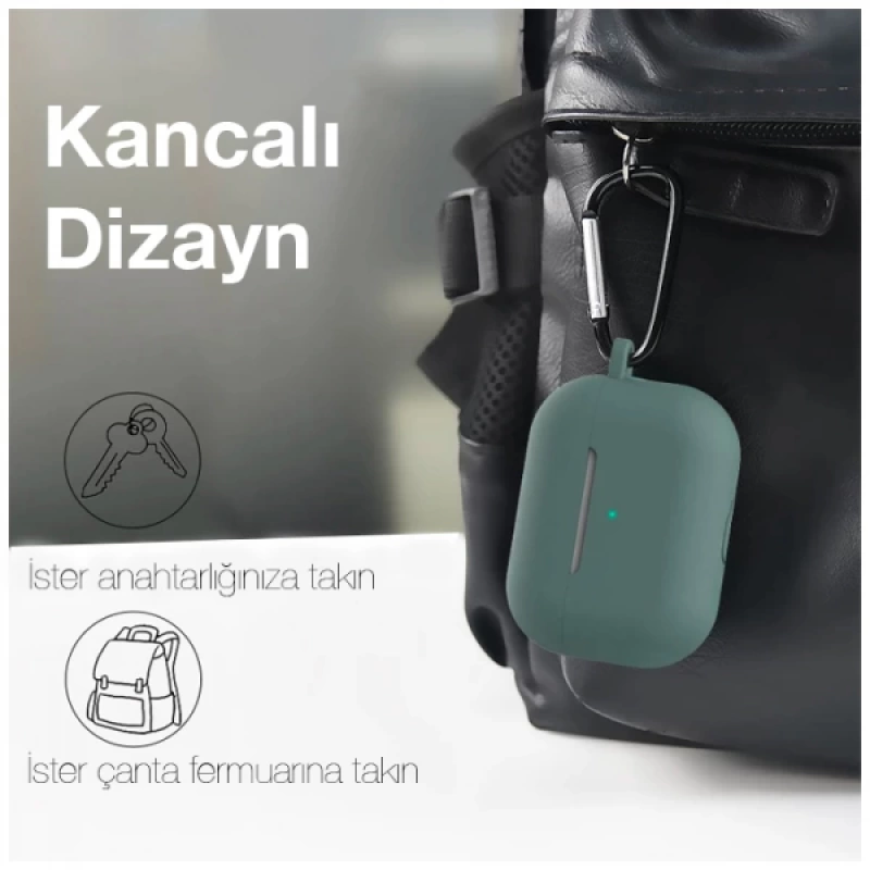 ALLY 5 in 1 Airpods Pro Kulaklık Kılıfı ve Kulaklık Koruma Çantası Full Set