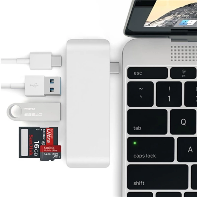 Ally 5 İn1 Usb-C Hub 3.0 Type-C Şarj Kart Reader Type-C Bütün Cihazlar İçin