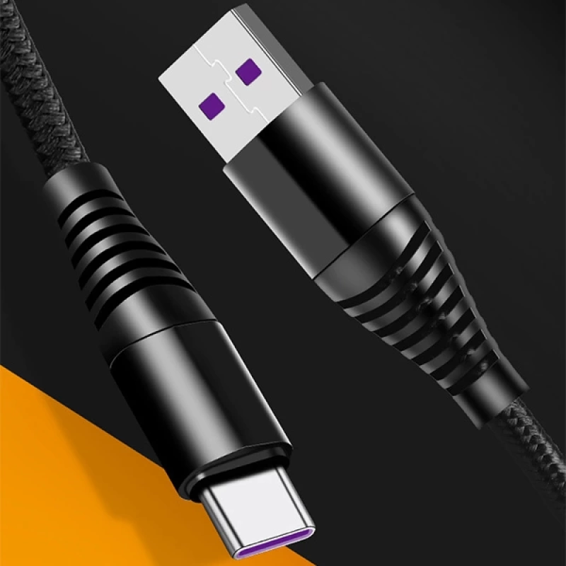 ALLY 5A Ultra Hızlı Şarj USB Şarj Kablosu Type-C 1metre