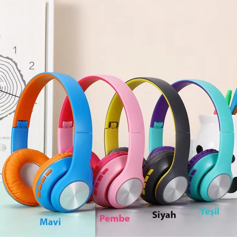 ALLY 66BT Kulaküstü Bluetooth 5.0 Kablosuz Kulaklık Macarons