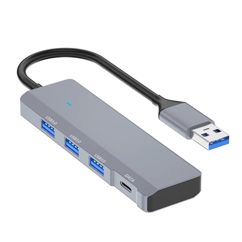 Ally ADS-309A 4in1 USB to USB + Type-C Hub Adaptör Çevirici Dönüştürücü Çoğaltıcı