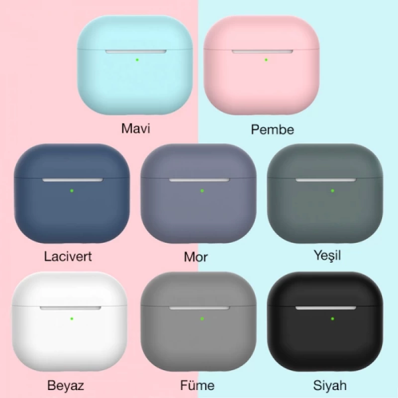 Ally Apple Airpods 3 için Ultra İnce Koruma Silikon Kulaklık Kılıfı