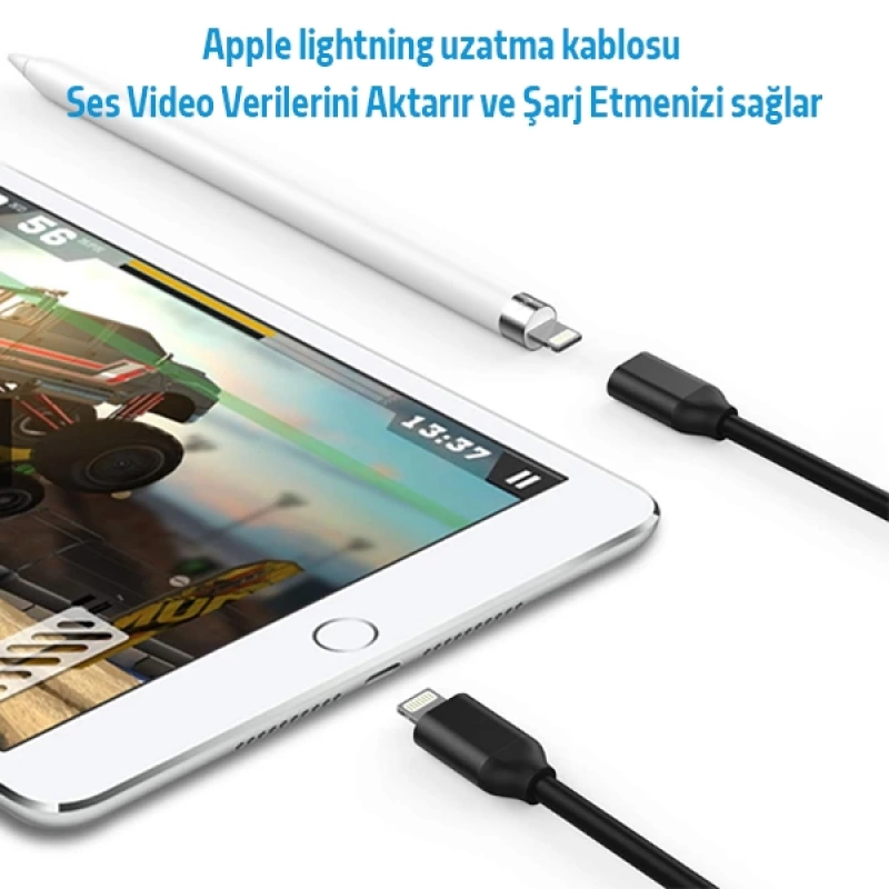 Ally Apple İPhone Lightning Uzatma Kablosu 1 Metre