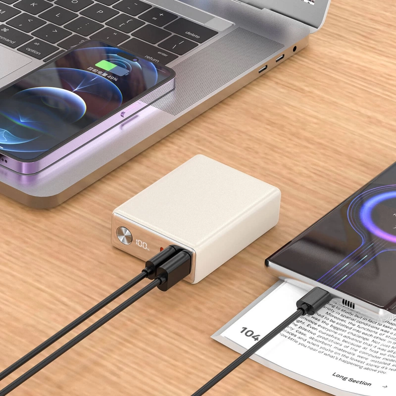 More TR Wiwu Wi-P005 Rock LED Ekranlı Taşınabilir Powerbank PD 20W 10000mAh