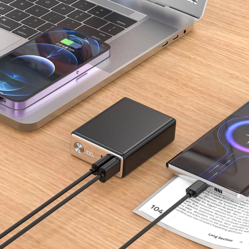 More TR Wiwu Wi-P005 Rock LED Ekranlı Taşınabilir Powerbank PD 20W 10000mAh