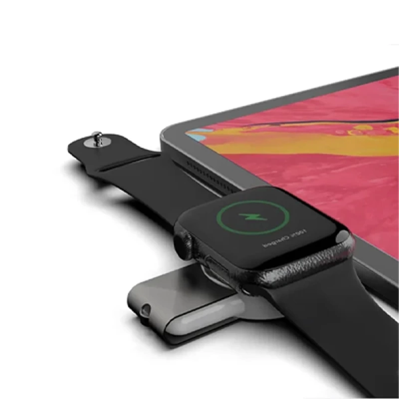 ALLY Apple iWatch İçin Taşınabilir 2 in 1 USB + Type-C Şarj Standı