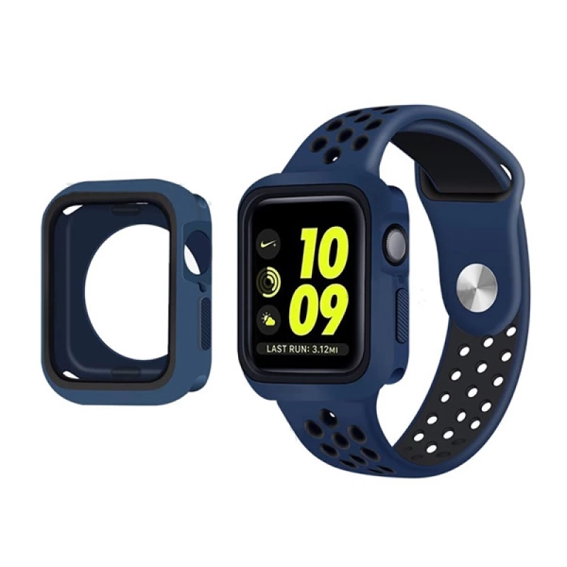 Ally Apple Watch 4 40mm N-Style Çift Renk Silikon Kılıf