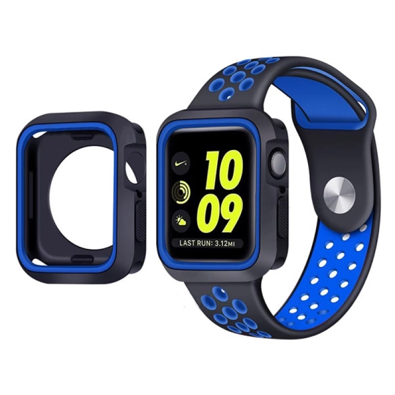 Ally Apple Watch 4 40mm N-Style Çift Renk Silikon Kılıf