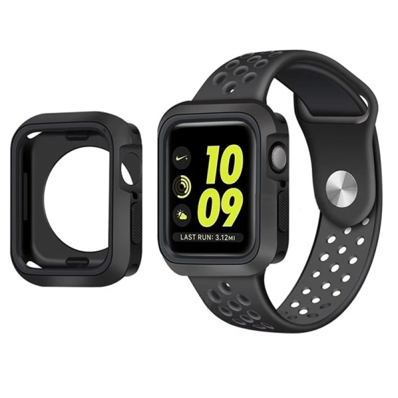 Ally Apple Watch 4 40mm N-Style Çift Renk Silikon Kılıf