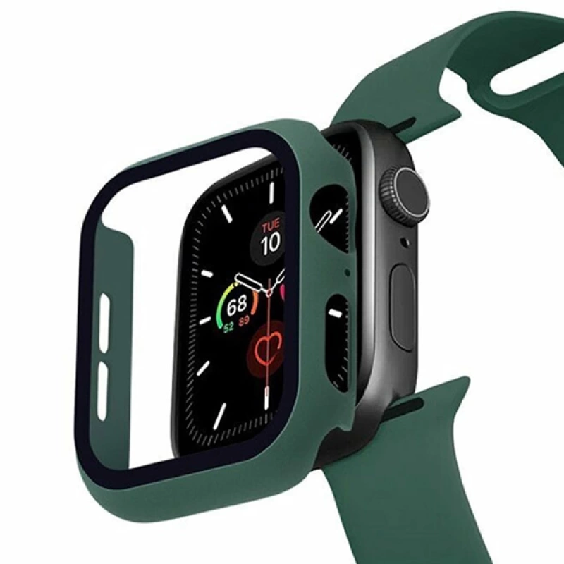 ALLY Apple Watch 4-5-6 40mm Silikon Kordon Kayış ve Ekran Koruyucu Kılıf