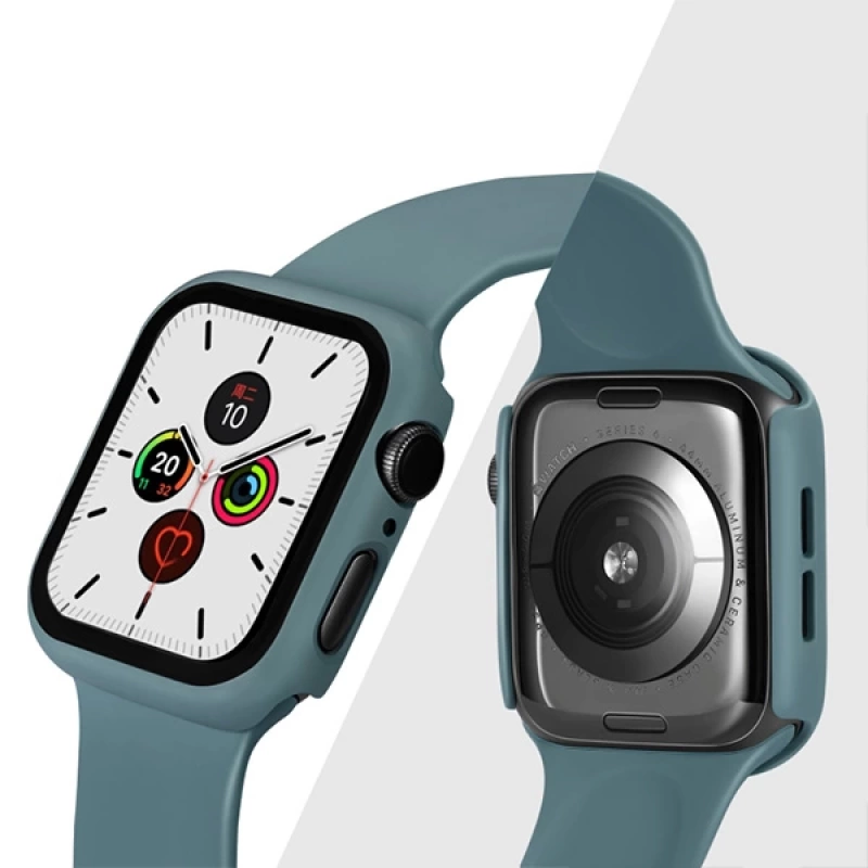 Ally Apple Watch 5-4 40mm 360 Derece Koruma Kılıf+Kırılmaz Cam