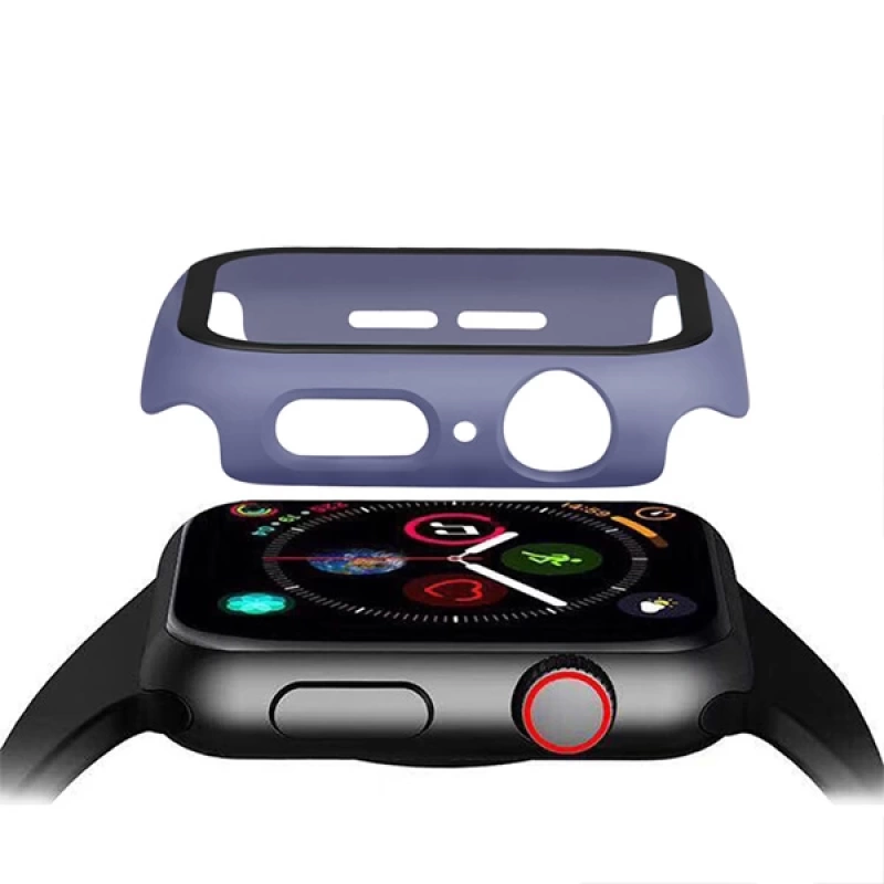 Ally Apple Watch 6-5 4 44mm 360 Derece Koruma Kılıf+Kırılmaz Cam