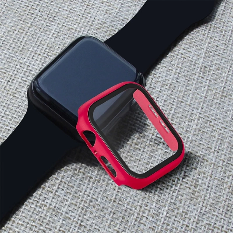 Ally Apple Watch 6-5 4 44mm 360 Derece Koruma Kılıf+Kırılmaz Cam