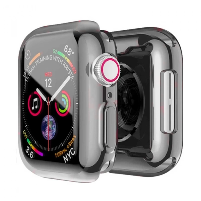 ALLY Apple Watch 7-8 41mm 360 Koruma Ultra Slim Silikon Kılıf