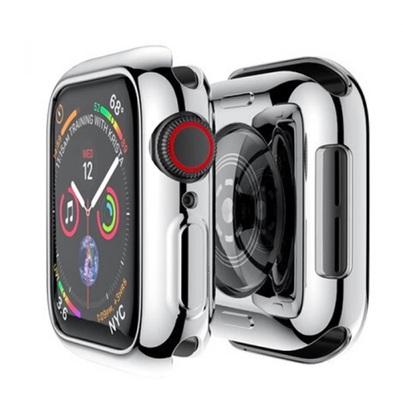 ALLY Apple Watch 7-8 41mm 360 Koruma Ultra Slim Silikon Kılıf