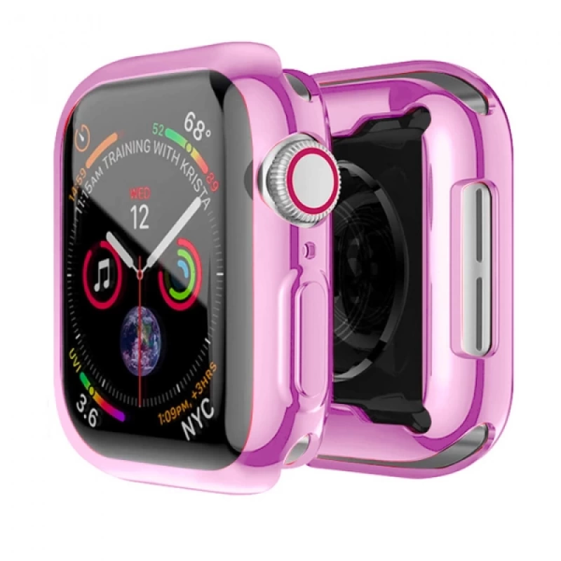 ALLY Apple Watch 7-8 41mm 360 Koruma Ultra Slim Silikon Kılıf