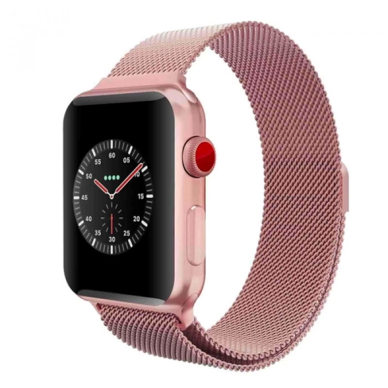 Ally Apple Watch 7-8 41mm 6-5-4 40mm Kayış Kordon Metal Milano Loop 3-2-1 38mm