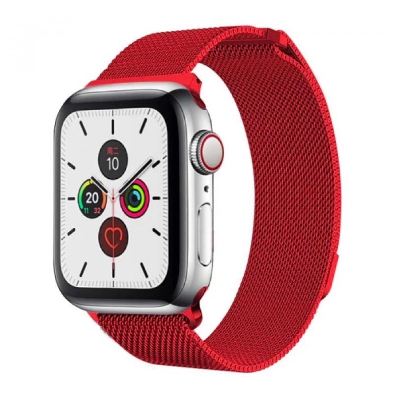 Ally Apple Watch 7-8 41mm 6-5-4 40mm Kayış Kordon Metal Milano Loop 3-2-1 38mm