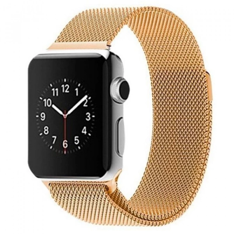 Ally Apple Watch 7-8 41mm 6-5-4 40mm Kayış Kordon Metal Milano Loop 3-2-1 38mm