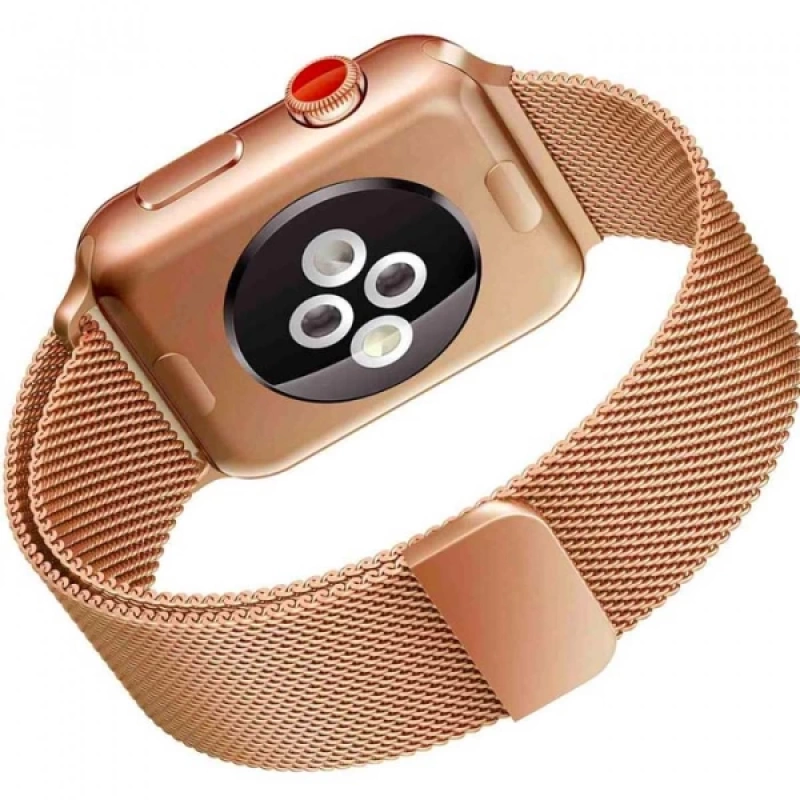 Ally Apple Watch 7-8 41mm 6-5-4 40mm Kayış Kordon Metal Milano Loop 3-2-1 38mm