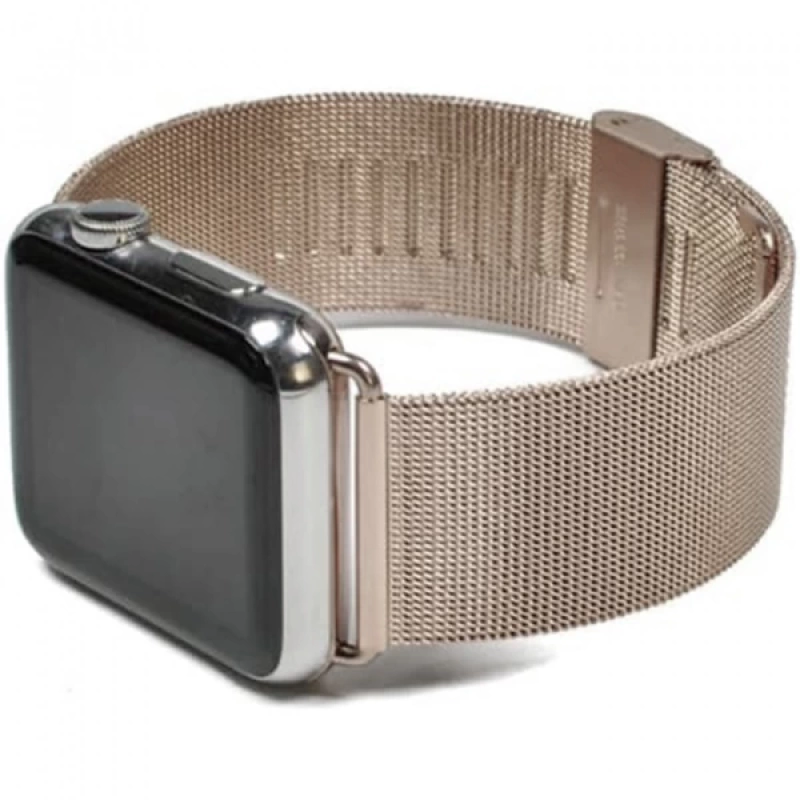 Ally Apple Watch 7-8 41mm 6-5-4 40mm Kayış Kordon Milano Metal Klasik Kopça 3-2-1 38mm