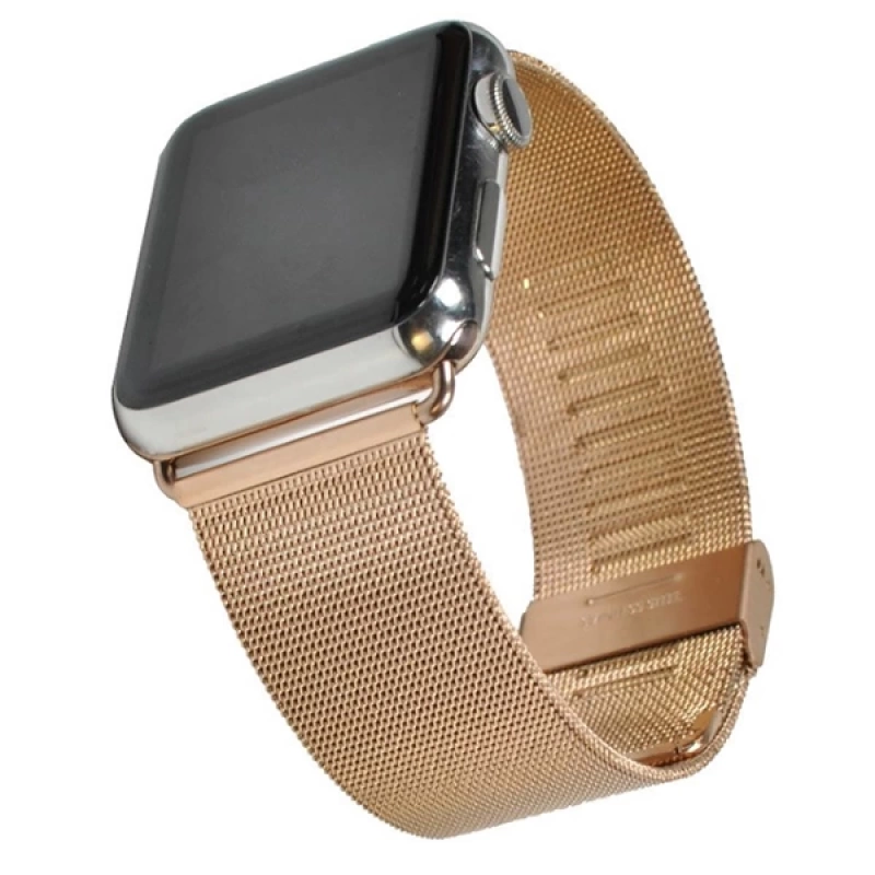 Ally Apple Watch 7-8 41mm 6-5-4 40mm Kayış Kordon Milano Metal Klasik Kopça 3-2-1 38mm