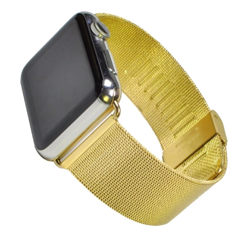 Ally Apple Watch 7-8 41mm 6-5-4 40mm Kayış Kordon Milano Metal Klasik Kopça 3-2-1 38mm