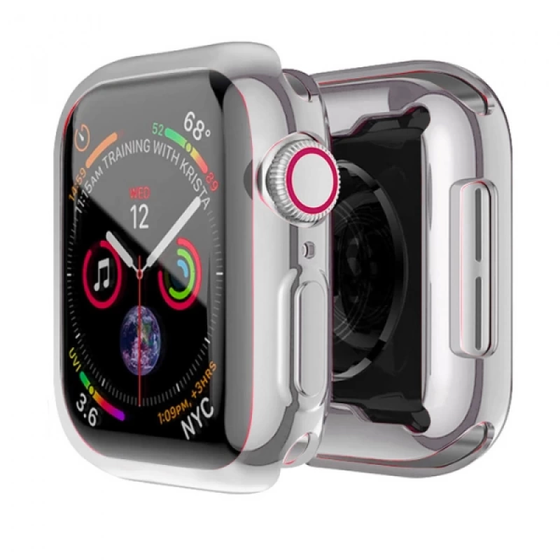 ALLY Apple Watch 7-8 45mm 360 Koruma Ultra Slim Silikon Kılıf