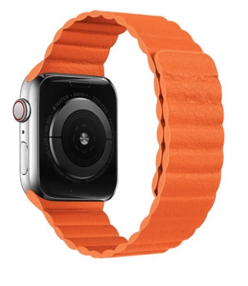 Ally Apple Watch 7-8 45mm 6-5-4 44mm Deri Loop Kayış Kordon 3-2-1 42mm