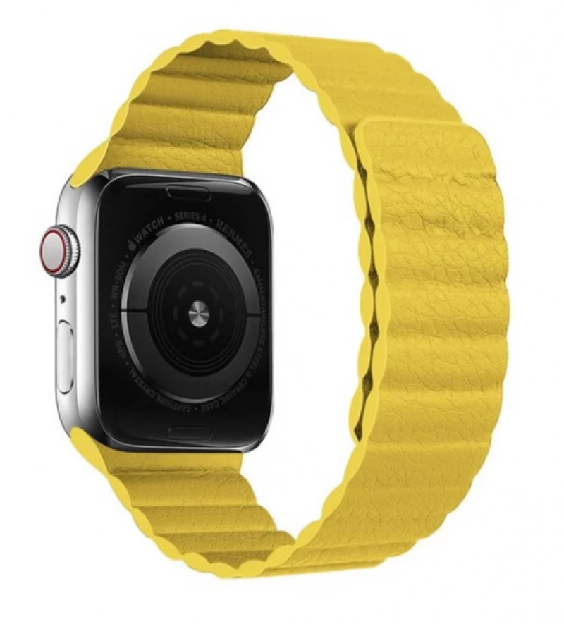 Ally Apple Watch 7-8 45mm 6-5-4 44mm Deri Loop Kayış Kordon 3-2-1 42mm