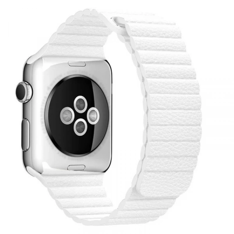 Ally Apple Watch 7-8 45mm 6-5-4 44mm Deri Loop Kayış Kordon 3-2-1 42mm