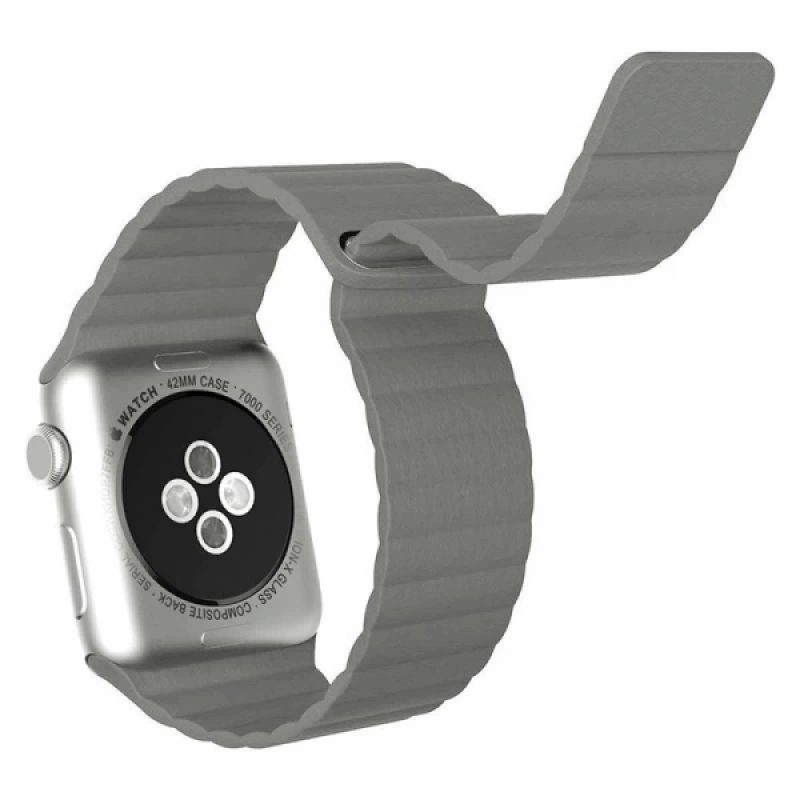 Ally Apple Watch 7-8 45mm 6-5-4 44mm Deri Loop Kayış Kordon 3-2-1 42mm