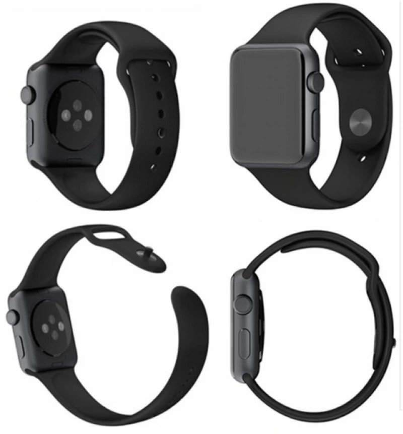 Ally Apple Watch 7-8 45mm 6-5-4 44mm Silikon Kordon Kayış 3-2-1 42mm