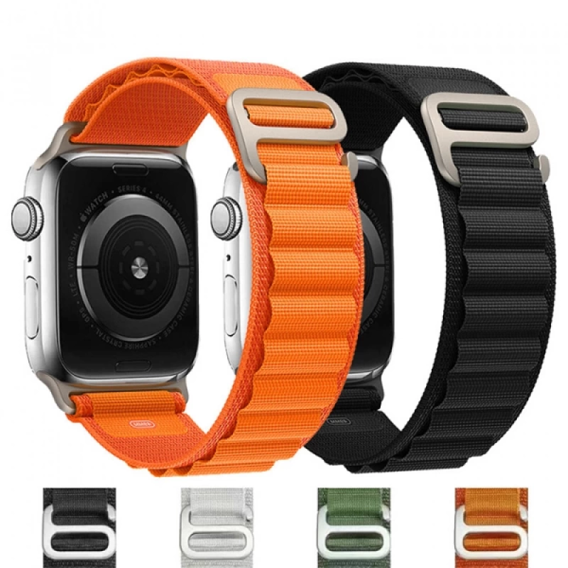 Ally Apple Watch 7-8 45mm 6-5-4 44mm Watch Ultra 49mm Alpine Loop Kayış Kordon 3-2-1 42mm