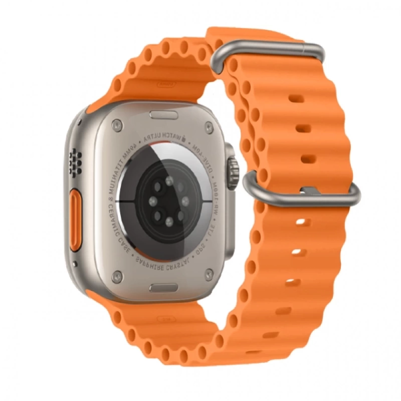 Ally Apple Watch 7-8 45mm 6-5-4 44mm Watch Ultra 49mm Marine Silikon Kayış Kordon 3-2-1 42mm