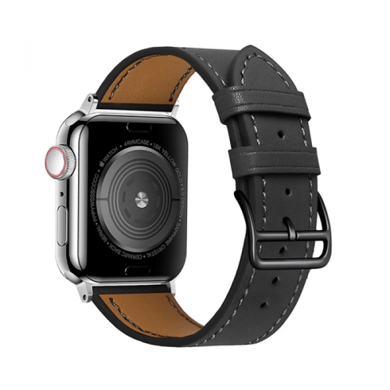 Ally Apple Watch 7-8 45mm 6-5-4 44mm Watch Ultra 49mm Single Coil Deri Kayış Kordon 3-2-1 42mm