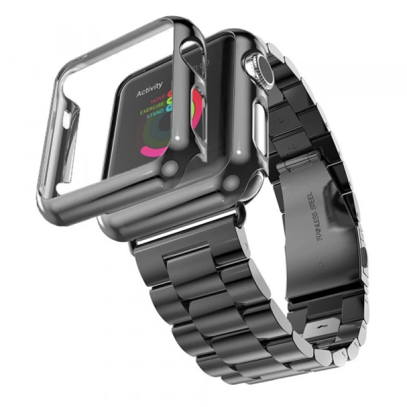 Ally Apple Watch İçin 2,3 42mm Lazer Kaplama Koruma Kılıf