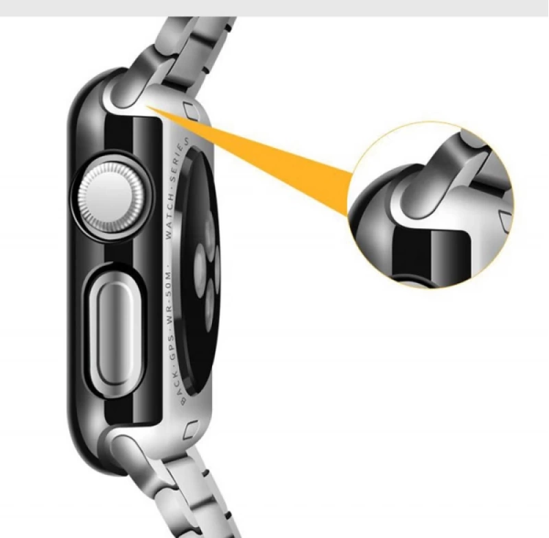 Ally Apple Watch İçin 2,3 42mm Lazer Kaplama Koruma Kılıf