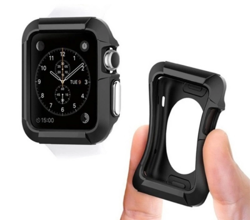 Ally Apple Watch İçin 42MM 1-2-3 Şok Darbe Onleyici Silikon Kılıf