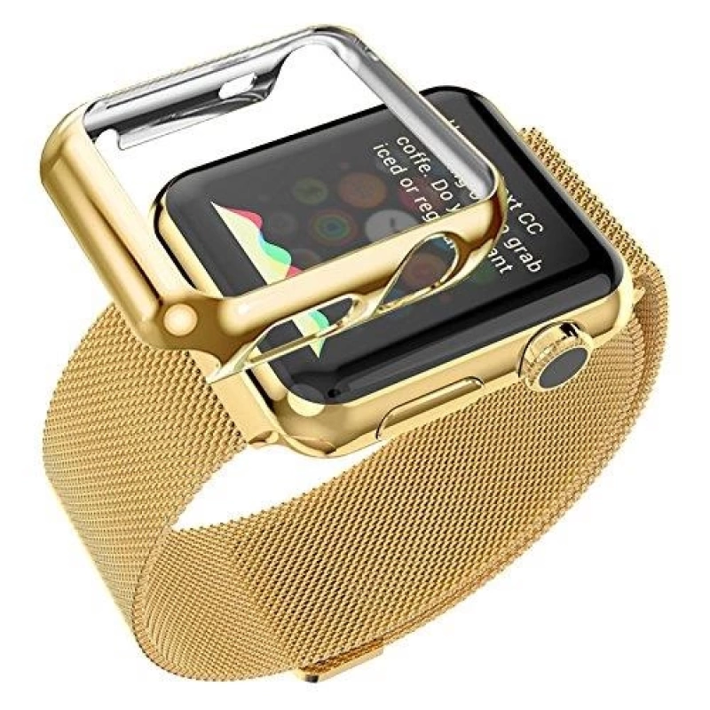 Ally Apple Watch İçin 42mm 2,3 Lazer Kaplama Ultra Slim Şeffaf Silikon Kılıf