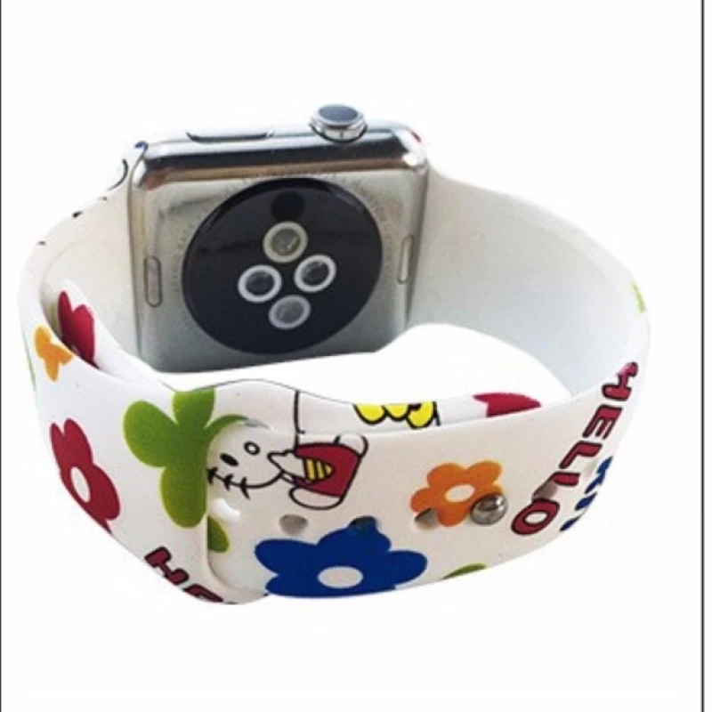 Ally Apple Watch İçin 42mm  Yüksek- Kalite Desenli Silikon Kordon