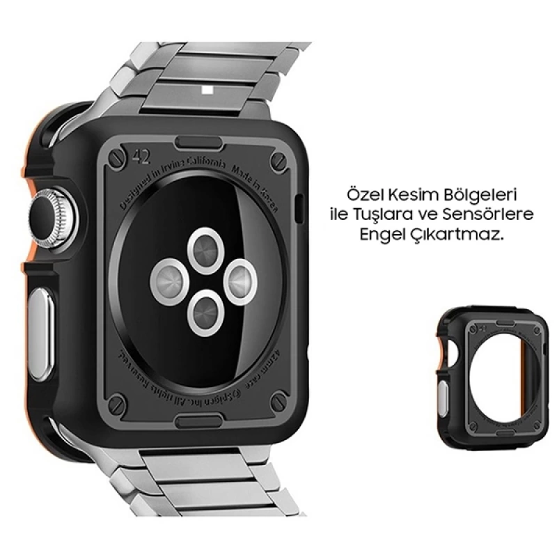 Ally Apple Watch SE-6-5-4 44MM Şok Darbe Onleyici Silikon Kılıf