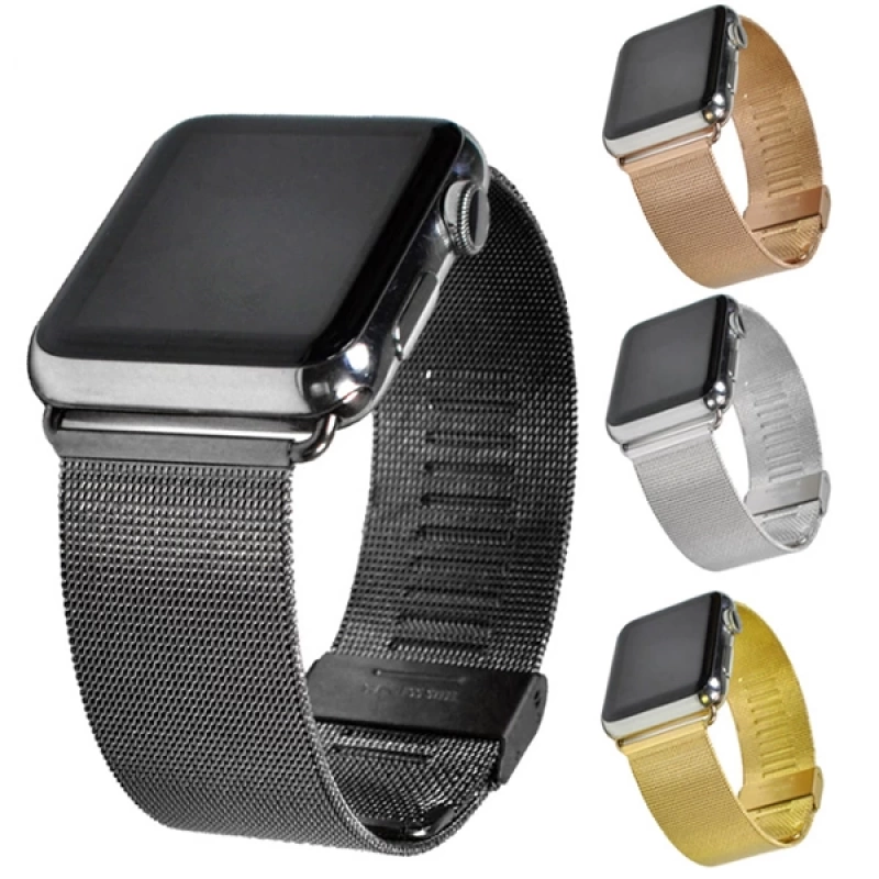 Ally Apple Watch Ultra 49mm 7-8 45mm 6-5-4 44mm Kayış Kordon Milano Metal Klasik 3-2-1 42mm